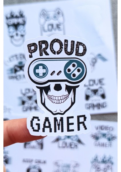24 Adet Gamer Sticker Seti Oyuncu Sticker Laptop Sticker indirimleri