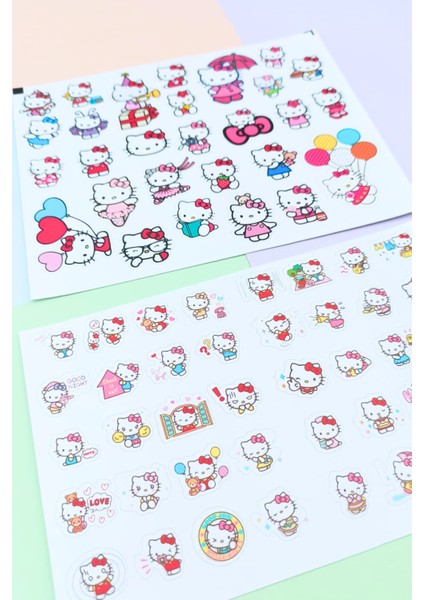 500 Adet Hello Kitty Sticker Seti 20 Parça Kuromi My Melody Sanrio Laptop Sticker fırsatları