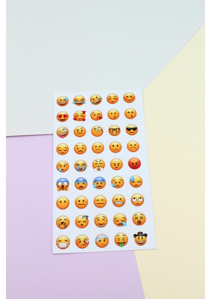 Mona Craftist 108 Adet Emoji Sticker Seti Sevimli Sticker Scrapbook Sticker Whatsapp Emoji Sticker Kedi Sticker Ku