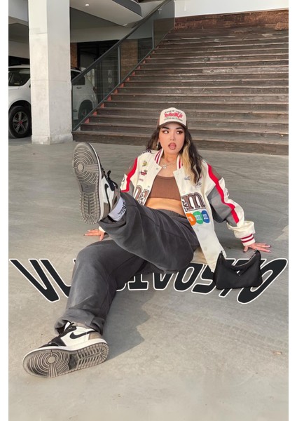 3 Iplik Kalın Şardonlu Yüksek Bel Bol Kalıp Büyük Beden Oversize Eşofman Altı modelleri