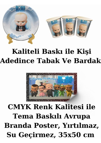 Bayraklı ve Afişli 24 Kişilik Doğum Günü Parti Malzemeleri Süsleri Seti Mxst