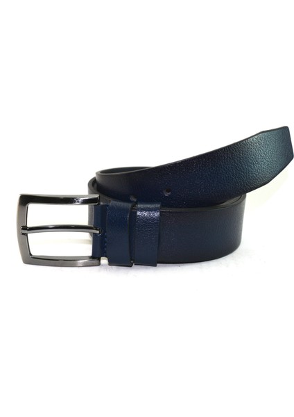 Deri Kemer Lacivert Spor Düz 81009