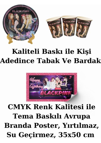 Bayraklı ve Afişli 40 Kişilik Doğum Günü Parti Malzemeleri Süsleri Seti Mxst