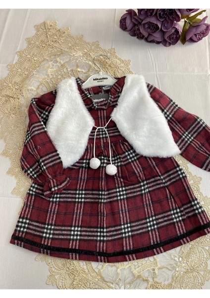 Bolerolu Oduncu Elbise Bebek Çocuk