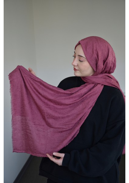 Bambu Kraş Şal Gül Kurusu