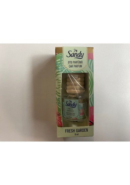 Sandy Fresh Garden (Taze Bahçe) 8ml Oto Kokusu Cam