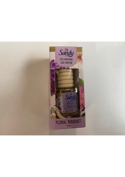 Sandy Floral Bouquet (Çiçek Buketi) 8ml Oto Kokusu Cam