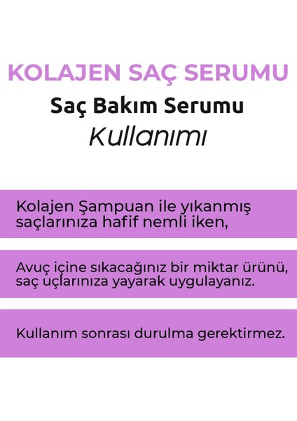 Collagen Hair Serum - Kolajen Saç Bakım Serumu 100 ml 3,38 Fl.oz