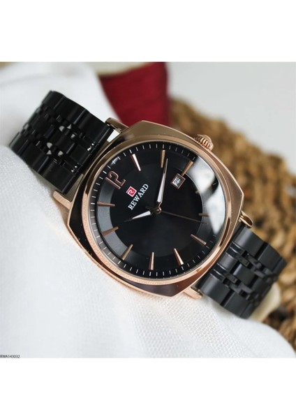 Çelik Kordon Business Model Takvimli Erkek Kol Saati+Bileklik modelleri