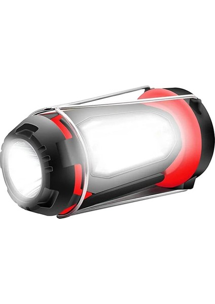Şarjlı 7 Mod Işıklı-Kamp Lambası 3xcob Led+ 3W LED Çok Fonksiyonlu Çalışma - Kamp Feneri