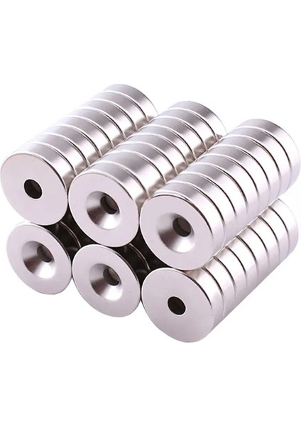 Havşa Delikli Neodyum Mıknatıs Magnet Çap: 10MM Kalınlık : 5 mm Delik Çapı D8/d4 modelleri