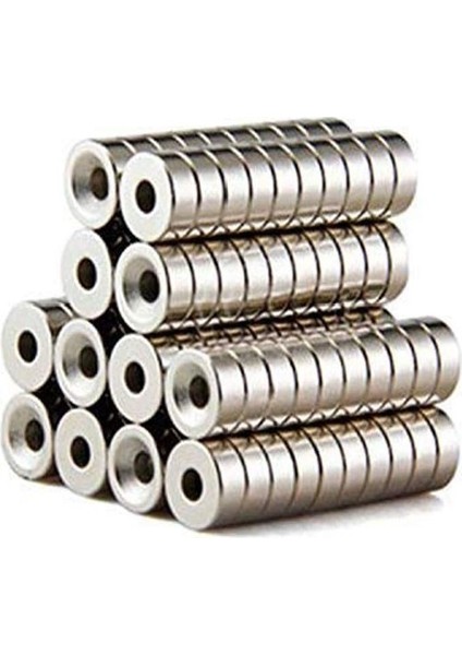 Havşa Delikli Neodyum Mıknatıs Magnet Çap: 10MM Kalınlık : 5 mm Delik Çapı D8/d4