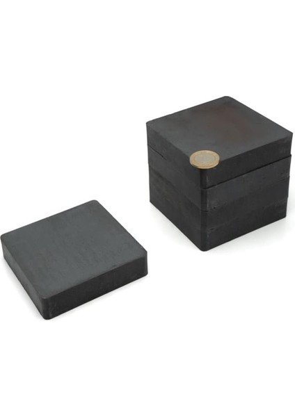 Çok Güçlü Kare Blok Ferrit Mıknatıs - Siyah Magnet 100X100X20 mm fiyatları