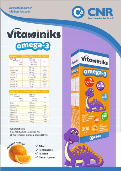 L'arjinin, Kolin, Magnezyum Çinko İçeren Balik Yağı 200 ml