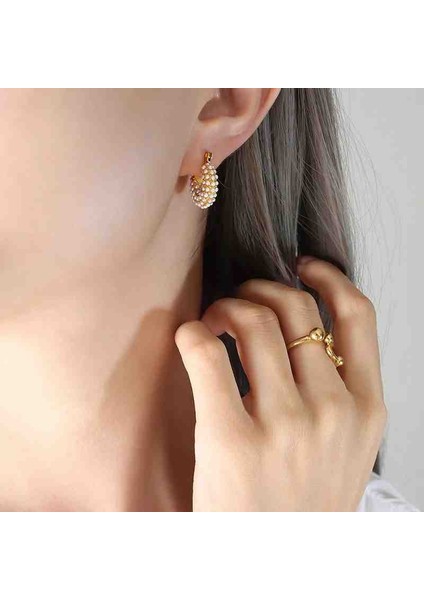 316L Çelik Gold Zirkon Taşlı Trend Küpe fiyatları