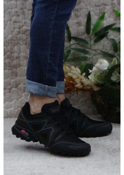 32811 Siyah Rahat Esnek Outdoor Trekking Erkek Ayakkabı