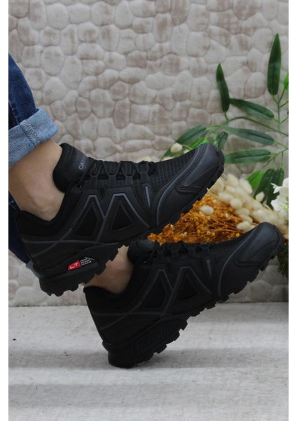 32811 Siyah Rahat Esnek Outdoor Trekking Erkek Ayakkabı indirimleri
