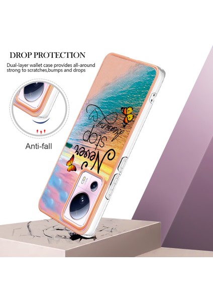 Xiaomi Için 13 Lite/civi 2 5g Tpu Kasa Mermer Çiçek Desen Imd Elektrokaplama Kapağı Yok Durdurdu (Yurt Dışından) modelleri