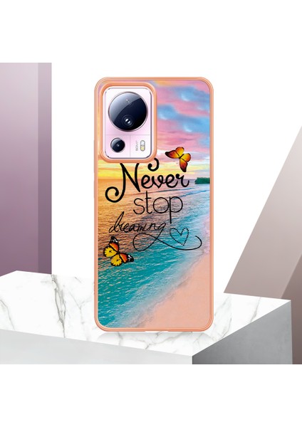 Xiaomi Için 13 Lite/civi 2 5g Tpu Kasa Mermer Çiçek Desen Imd Elektrokaplama Kapağı Yok Durdurdu (Yurt Dışından) indirimleri