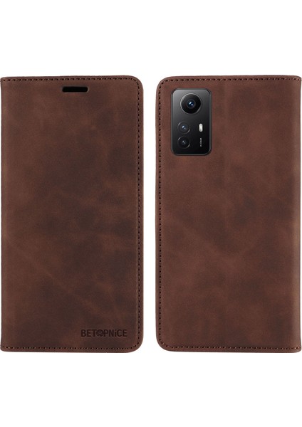 Xiaomi Redmi Için Stand Kapağı Not 12S 4g Rfıd Engelleme Telefon Cüzdan Deri Kazan (Yurt Dışından)