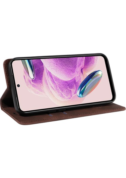 Xiaomi Redmi Için Stand Kapağı Not 12S 4g Rfıd Engelleme Telefon Cüzdan Deri Kazan (Yurt Dışından) modelleri