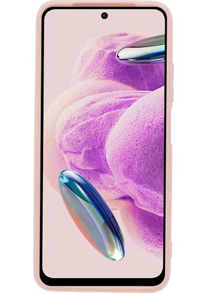 Xiaomi Için Redmi Note 12S 4g Şeker Renk Kalu Tpu Kılıf Anti-Çizelge Fiber Astar Telefon Kapak Pembe (Yurt Dışından)