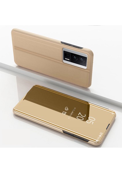 Xiaomi Için Ayna Yüzey Kılıfı Redmi K60 5G/K60 Pro 5g/poco F5 Pro 5g Pencereyi Görüntüle Elektrapan Deri Telefon Kapak-Sold (Yurt Dışından)