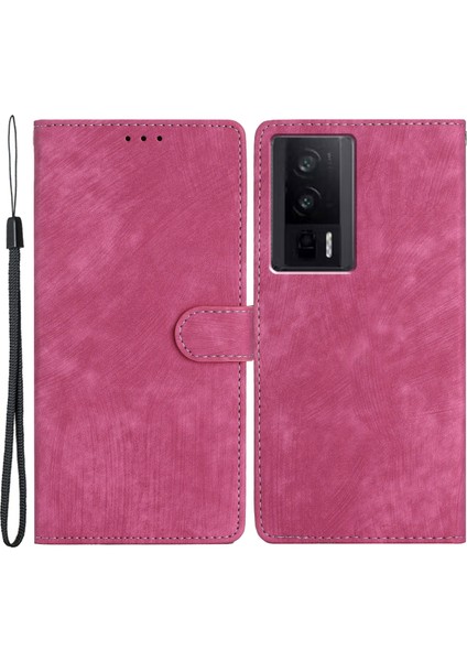 Xiaomi Için Redmi K60 5G/K60 Pro 5g/poco F5 Pro 5g Pu Deri Kılıf Stand Cüzdan Rosalı Cilt Touch Telefon Kapağı (Yurt Dışından)