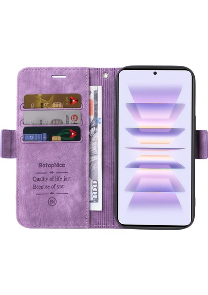 Xiaomi Redmi K60 5G/K60 Pro 5g/poco F5 Pro 5g Pu Deri Telefon Kapağı Şok Geçirmez Kasa-Mor (Yurt Dışından) fiyatları