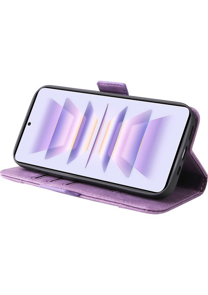 Xiaomi Redmi K60 5G/K60 Pro 5g/poco F5 Pro 5g Pu Deri Telefon Kapağı Şok Geçirmez Kasa-Mor (Yurt Dışından) modelleri