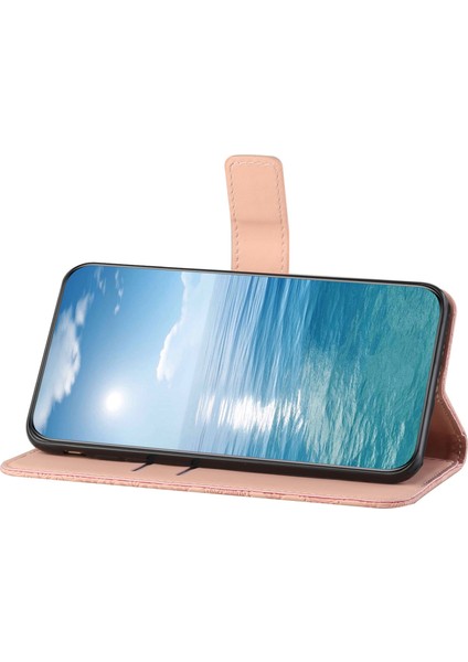 Xiaomi Redmi Için 12C 4g Baskılı Çiçek Telefon Kapağı Cüzdan Deri Koruyucu Telefon Kılıfı Stand Pink (Yurt Dışından) fırsatları
