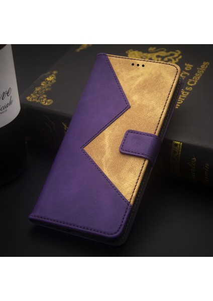 Xiaomi 13 Ultra Renkli Bir Ekleme Deri Telefon Kılıf Kart Yuvaları Telefon Stand Kapak Morası (Yurt Dışından) fırsatları