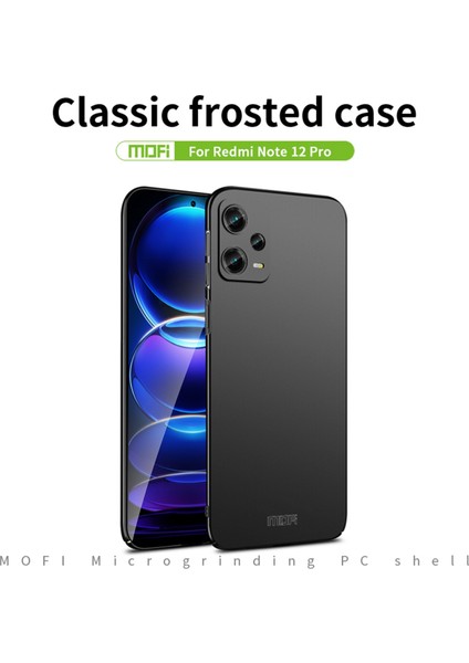 Xiaomi Redmi Için Note 12 Pro 5g Çizgi Anti-Çizelge Mat Telefon Kılıfı Sert Pc Koruyucu Kapak Kayış Kırmızısı (Yurt Dışından) fiyatları
