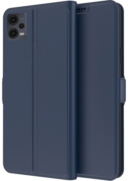 Xiaomi Redmi Için Note 12 5g (Hindistan)/(Çin)/(Global)/poco X5 5g Telefon Deri Kılıf Kartı Tutucu Stand Kapak Mavisi (Yurt Dışından)