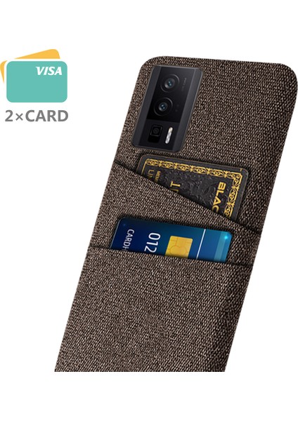 Xiaomi Poco F5 Pro 5g/redmi K60 Pro 5G/K60 5g Sert Pc+Bez Telefon Kılıfı Koruyucu Kapak 2 Kart Yuvası Kahverengi (Yurt Dışından) fiyatları