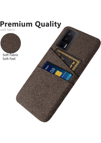 Xiaomi Poco F5 Pro 5g/redmi K60 Pro 5G/K60 5g Sert Pc+Bez Telefon Kılıfı Koruyucu Kapak 2 Kart Yuvası Kahverengi (Yurt Dışından) modelleri