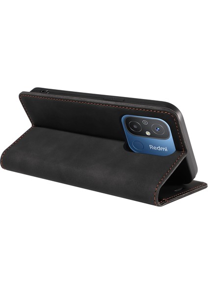 Xiaomi Redmi Için 12C 4G/11A 4g/poco C55 4g Telefon Cüzdan Kılıfı Rfıd Blowıng Deri Stand Kapağı Black (Yurt Dışından) fırsatları