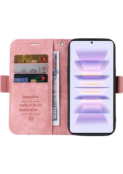 Xiaomi Redmi K60 5G/K60 Pro 5g/poco F5 Pro 5g Pu Deri Telefon Kapağı Şok Geçirmez Vaka-Pembe (Yurt Dışından) fiyatları