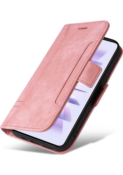 Xiaomi Redmi K60 5G/K60 Pro 5g/poco F5 Pro 5g Pu Deri Telefon Kapağı Şok Geçirmez Vaka-Pembe (Yurt Dışından) indirimleri
