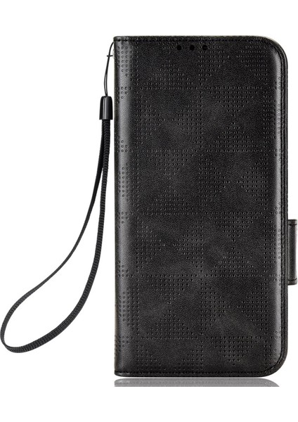 Xiaomi 12S Için Ultra 5g Pu Deri Stand Cüzdan Özellik Kılıfı Üçgen Deseni Baskılı Strap-Black ile Anti-Fall Telefon Koruyucusu (Yurt Dışından)