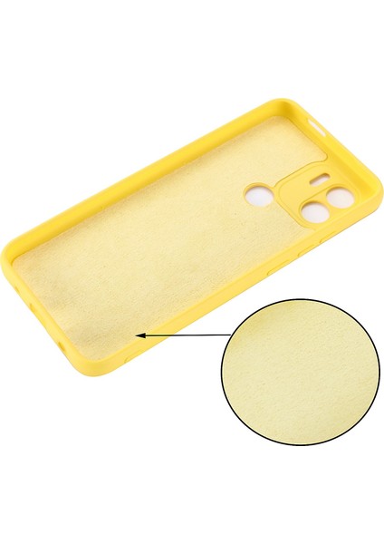 Xiaomi Redmi Için Sıvı Silikon Kılıf A1+ 4g/a2+ 4g/poco C50 4g Şok Geçirmez Telefon Kasası Strap-Sarı (Yurt Dışından) indirimleri