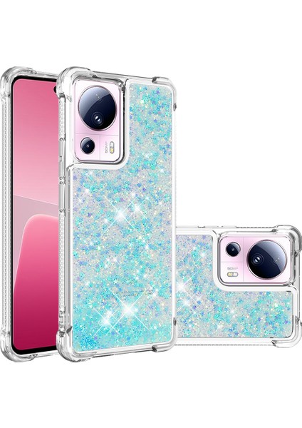 Xiaomi 13 Lite/civi 2 5g Yumuşak Tpu Kasa Sıvı Bling Parıltı Akan Telefon Kapak-Mavisi/pentagram (Yurt Dışından) fiyatları