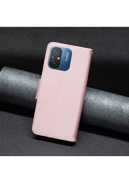 Xiaomi Için Cüzdan Kılıfı Redmi 12C 4g Pu Deri Telefon Kılıf Düz Renk Stand Mobil Telefon Kapak Gül Golü (Yurt Dışından) indirimleri