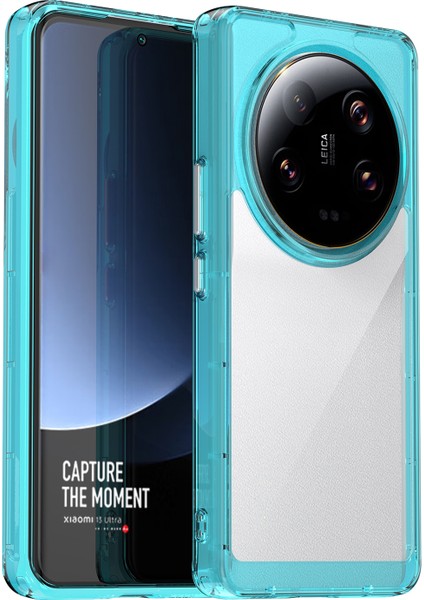 Xiaomi 13 Ultra Şeffaf Geri Kılıf Tpu+Akrilik Anti-Çizelge Şok Geçirmez Telefon Kapak Tespit Mavi (Yurt Dışından)