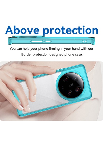 Xiaomi 13 Ultra Şeffaf Geri Kılıf Tpu+Akrilik Anti-Çizelge Şok Geçirmez Telefon Kapak Tespit Mavi (Yurt Dışından) fırsatları