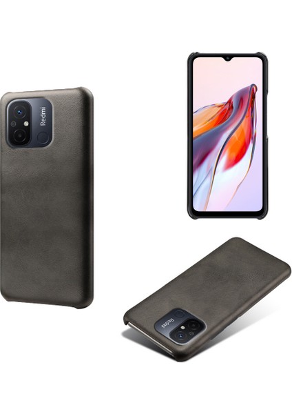 Xiaomi Redmi Için 12C 4g Buzağı Dokusu Telefon Kılıfı Deri Kaplamalı Pc Şok Geçirmez Kapak Black (Yurt Dışından) fiyatları