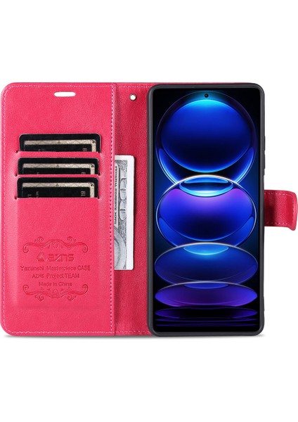 Xiaomi Redmi Için Note 12 5g (Global)/(Hindistan)/(Çin)/poco X5 5g Pu Deri Telefon Kılıf Cüzdan Stand Telefon Kapak-Kırmızı (Yurt Dışından) fiyatları