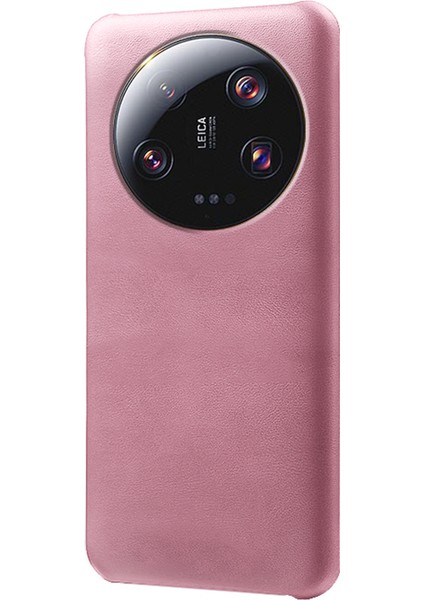 Xiaomi 13 Ultra Pu Deri+Pc Telefon Kapağı Buzağı Dokusu Kıç Çizgiye Karşı Koşullu Kılıf Golü Altın (Yurt Dışından)