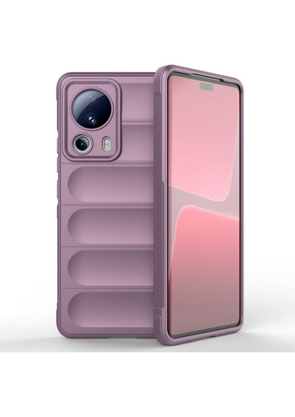 Xiaomi 13 Lite/civi 2 5g Şok Geçirmez Tpu Telefon Kapak Cep Telefonu Geri Kılıf Light Mor (Yurt Dışından)