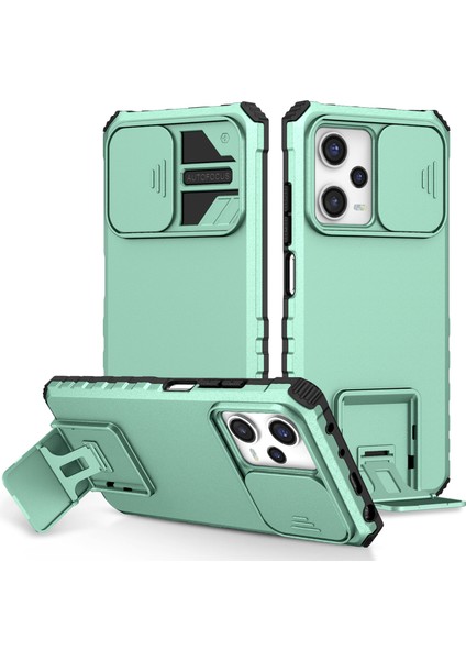 Xiaomi Redmi Için Kickstand Telefon Kılıfı Not 12 Pro 5g/note 12 Pro Speed ​​5g/poco X5 Pro 5g, Slayt Kamera Koruma Pc+Tpu Geri Kapak Baby Mavi (Yurt Dışından)